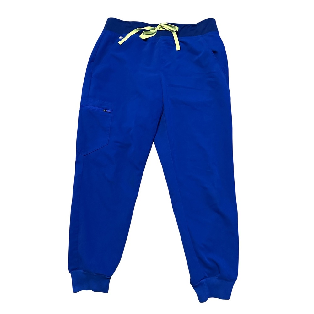 Figs Zamora Jogger Scrub Pants ELECTRIC BLUE Medium Petite